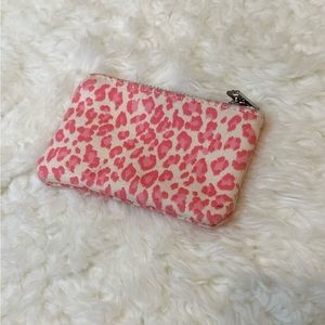 Brandy Melville- Pink Cheetah Change Purse- Iconic/Very Rare